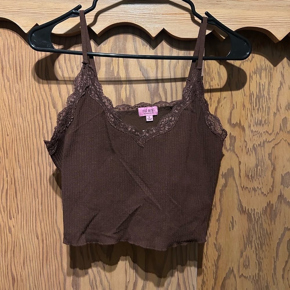 Brown tank top